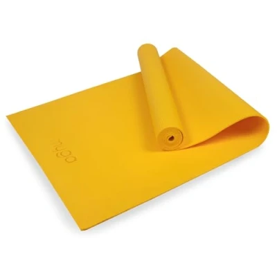 Image of Myga Yoga Mat Non Slip Exercise for Yoga, Pilates, Meditation &amp; Fitness Lightweight Travel Multipurpose Men Women Home Gym Studio Mustard
