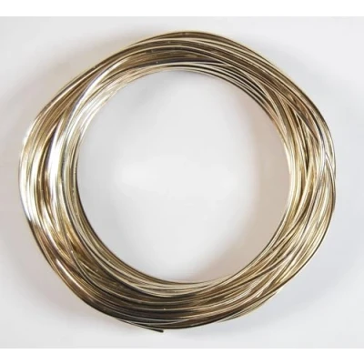Image of celloexpress Aluminium Craft Wire 2mm x 10m (Diameter Length) 12 Guage (Pale Gold)