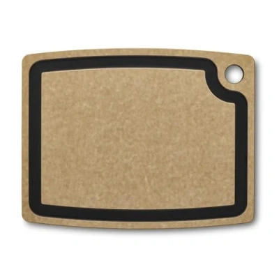 Image of Victorinox Chopping Board, Gourmet Serie, Cutting Board M 36.8 x, 28.6 0.9, Juice Groove, Durable, Dishwasher Safe, Brown