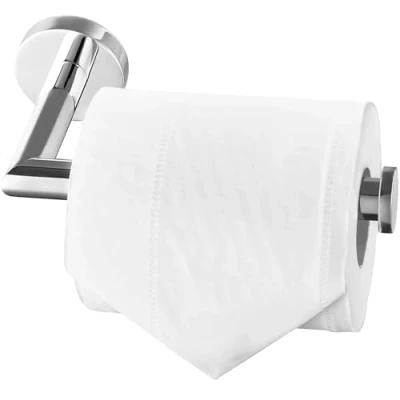 Image of HITSLAM Chrome Toilet Roll Holder Wall Mounted SUS 304 Stainless Steel Silver Paper Waterproof Rotateproof Tissue for Bathroom