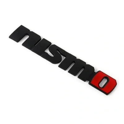 Image of yzw6688 3D Car Sticker Badge Emblem Decal Front Hood Grille Compatible with Nismo Almera Tiida Sunny QASHQAI Skyline Juke X TRAI MARCH LIVINA (Color : Sticker)