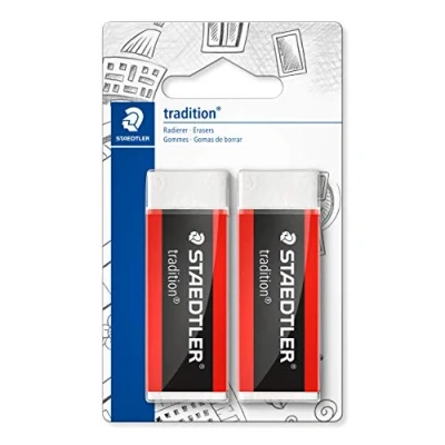 Image of STAEDTLER 526 T20BK2 tradition erasers pack of 2