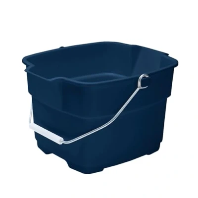 Image of Rubbermaid Roughneck Square Bucket, 14 Quart, Blue, Comfortable/Durable Pour Handle, Sturdy Pail Bucket for Household Cleaning/Mopping