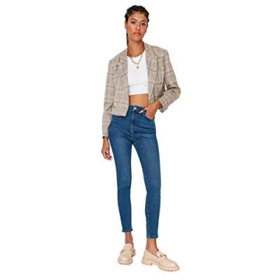 Image of Trendyol Women Normal Waist Skinny fit Jeans Blau