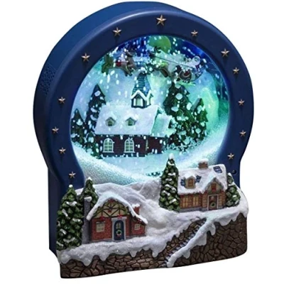 Image of Konstsmide Musical Snow Globe Christmas Scene : Blowing LED Mains or Battery 3438 000