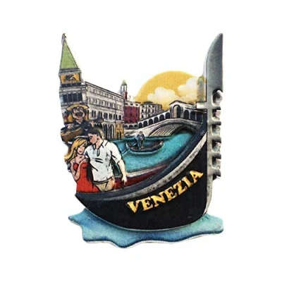 Image of Venice Italy 3D Refrigerator Magnet Tourist Travel Souvenirs Handmade Resin Craft Magnetic Stickers Home Kitchen Decoration Fridge Collection Gift