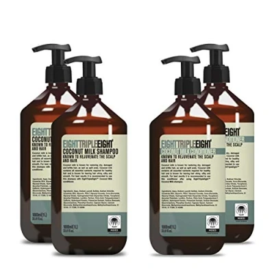 Image of Eight Triple Coconut Milk 2x Shampoo &amp; Conditioner 1L