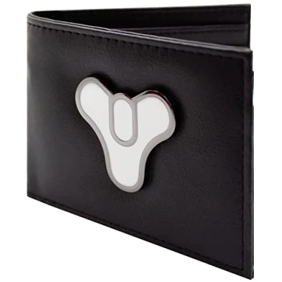 Image of Tricorn The Traveller Metal Badge Emblem Wallet Bi Fold ID &amp; Card Holder, Black