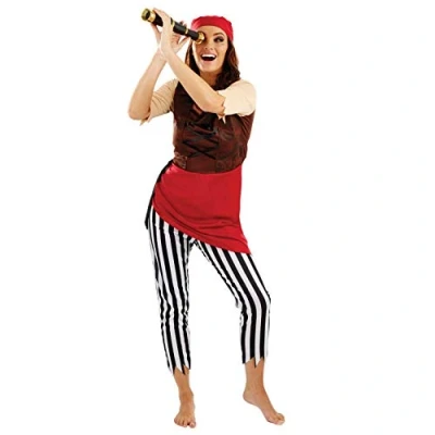 Image of Fun Shack First Mate Pirate Costume Adult Women, Womens Adult, Halloween Large