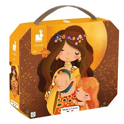 Image of Janod Klimt Inspired Puzzle 100 Piece Children’s Educational Game Develops Patience and Dexterity FSC Certified 6 Years +, J02577
