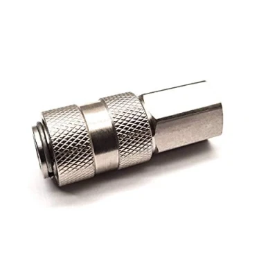 Image of Female Pneumatic Coupling 1/4&quot; BSP Thread PCL Airflow Air Line Hose Fitting AC21CF Type