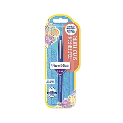 Image of Flair Papermate Felt Tip Pen Medium Point Blue