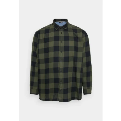 Image of Jack &amp; Jones Jjegingham Twill Shirt, Men&#039;s, Size: 4XL, Dusty olive