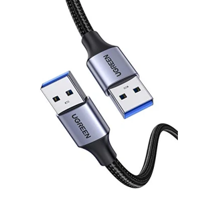 Image of UGREEN USB Cable, 3.0 A to Data Cable Braided, 5Gbps High Speed Transfer Compatible with External Hard Drive/Laptop Cooling Pad/Docking Station/PC/TV/DVD/Printer/Camera(0.5M)