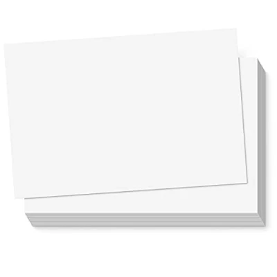 Image of Sweetzer &amp; Orange 300gsm 4x6 Postcard Paper Cardstock (Both Sides Blank) for Art or Blank Postcards Mailing. Set of 60 White Post Cards, Printable Set. Bulk Card Pack.