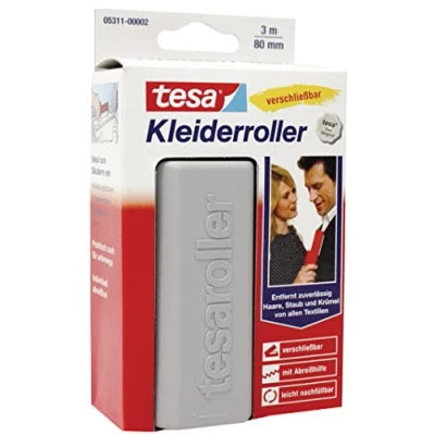 Image of tesa 05311 00002 04 Clothes Roller Extras Pack 1x 3 m x 80 mm Pink / Light Yellow Grey