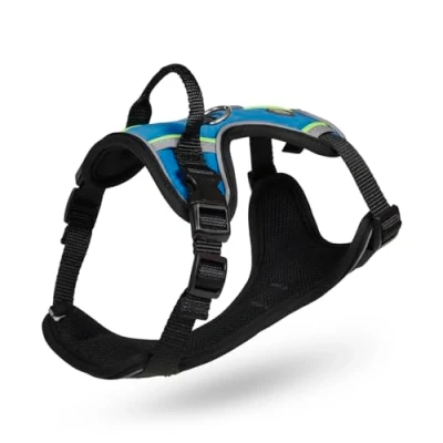 Image of Petface Outdoor Paws Adventure Dog Harness, Blue, Small (Pack of 1)