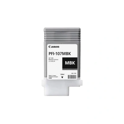 Image of Canon PFI 107MBK 130ml Matte Black Ink Cartridge