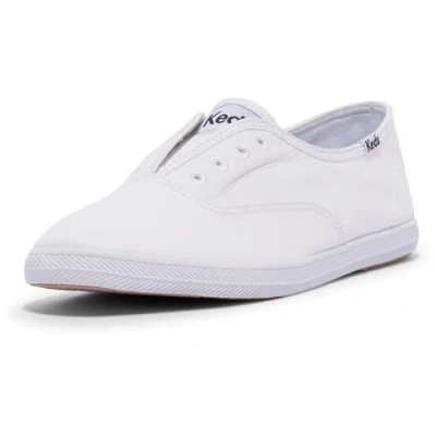 Image of Keds Women&#039;s Chillax Slip on Sneaker, White, 3 UK