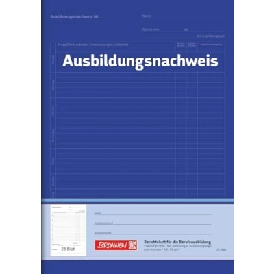Image of Brunnen 104257001 Training Certificate Booklet A4 28 Green