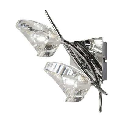 Image of Eclipse Wall Lamp Switched 2 Light G9, Polished Chrome