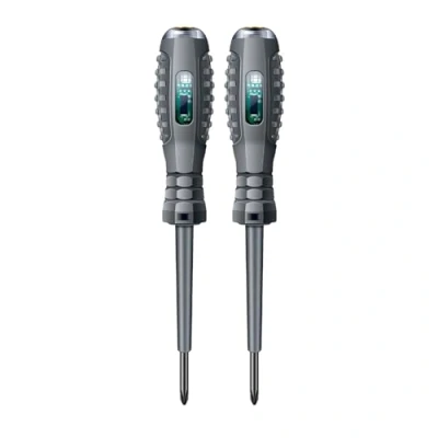 Image of 2Pcs Electric Alert Tester Voltage Test Pen Detector Electroprobe Home Electricity Tools Circuit Insulated Electrician Screwdriver Maintenance Tool