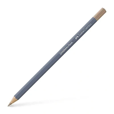 Image of Faber Castell Creative Studio Goldfaber Aqua Watercolour Pencil, (180), Umber Pastel, Single For Art, Craft, Drawing, Sketching, Home, School, University, Colouring