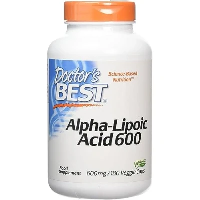 Image of Doctor&#039;s Best 600 mg Alpha Lipoic Acid Capsules Pack of 180