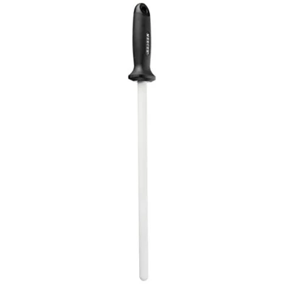 Image of Mercer Culinary 12 Inch Ceramic Sharpener, Stainless Steel, 38x10x3 cm, Black