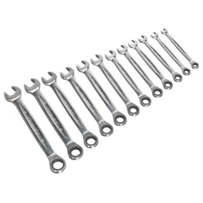 Image of Sealey Premier Ratchet Combination Spanner Set 12pc Metric Platinum Series