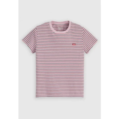 Image of Levi&#039;s Women&#039;s The Perfect Tee T Shirt, Coriander Stripe FRA, XS