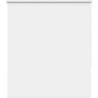 Image of vidaXL Roller Blind Blackout White 125x130 cm Fabric Width 121.6 Polyester