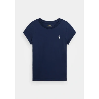 Image of Polo Ralph Lauren Cotton Jersey TEE Basic Tshirt for kids, Size: 7y, Newport navy/white