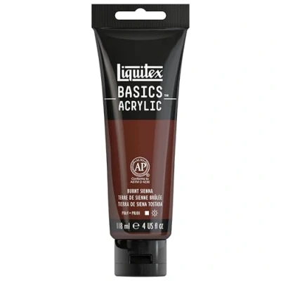 Image of Liquitex Basics Acrylic, 118 ml Tube Burnt Sienna