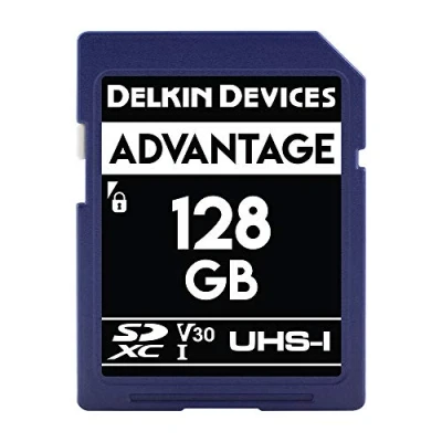 Image of Delkin Devices 128GB ADVANTAGE SDXC UHS I (V30) Memory Card (DDSDW633128G)