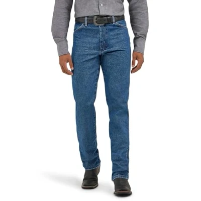 Image of Wrangler Men&#039;s Cowboy Cut Slim Fit Jean, Stonewashed, 33W x 32L