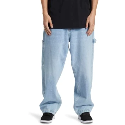 Image of DC Shoes Worker Baggyzimmermanns Relaxed fit jeans, Size: 32x32, Bfbw indigo light
