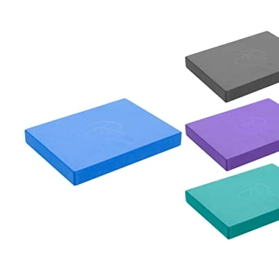 Image of Fitness Mad Pilates Head Block, 25mm x 150mm 205mm, Eco Friendly Yoga High Density EVA Non Slip Block for Pilates, and Home Workouts (Blue)