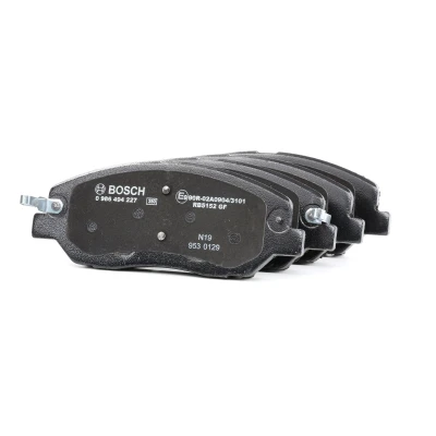 Image of 581012BA10, 581012JA11, 581012PA70, 581012WA00, 581012WA70 Brake pad set BOSCH 0 986 494 227 HYUNDAI: Santa Fe 3, 2, I