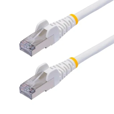Image of StarTech.com 12m White CAT8 Ethernet Cable, Snagless RJ45, 25G/40G, 2000MHz, 100W PoE++, S/FTP, 26AWG Pure Bare Copper, LSZH