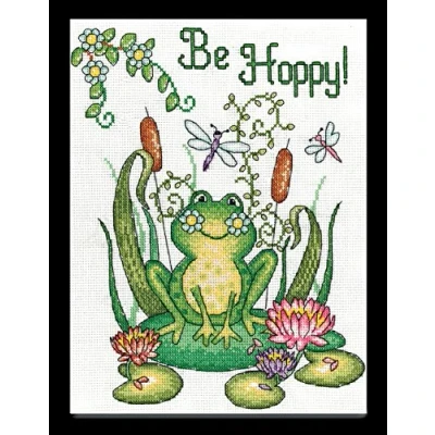 Image of Tobin Design Works Be Hoppy Cross Stitch Kit, Multi Colour