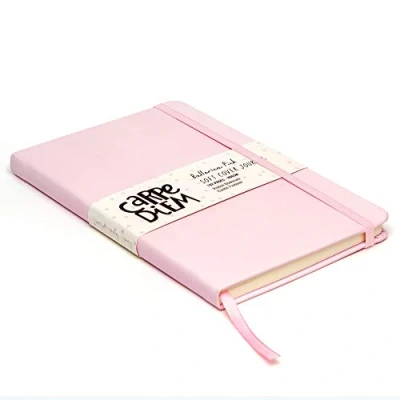 Image of Pukka Pad, Carpe Diem Soft Cover Journal College Ruled Notebook 8.38 x 5.25 Inches, Ballerina Pink