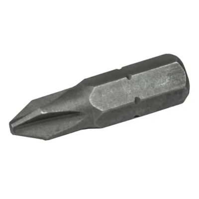 Image of Phillips S2 Grade Steel Screwdriver Bits PH2 x 25mm (Pack 3)