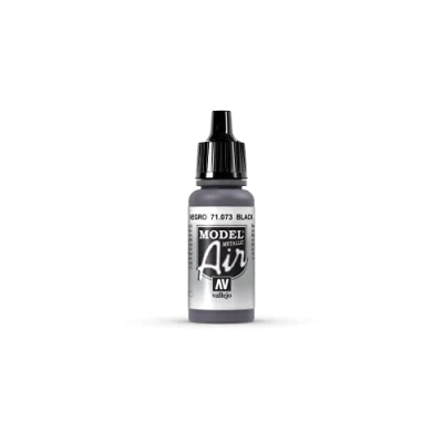Image of Vallejo Model Air 17 ml Acrylic Paint Metallic Black