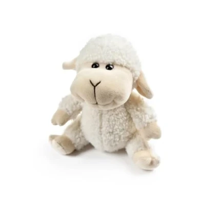 Image of lilizzhoumax Simulation Lamb Plush Toy 13cm/5, sit Realistic Stuffed Animal Wild Cute Sheep Toy, Super Soft Home Decoration Toys, Gift for Friends and Kids white