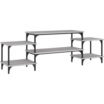 Image of vidaXL TV Cabinet Grey Sonoma 157x35x52 cm Engineered Wood