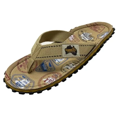 Image of Gumbies Classic Flip Flops Made from Recycled Materials Robust Sole Car Tyres, Ergonomic Footbed, Traveller, 5 UK