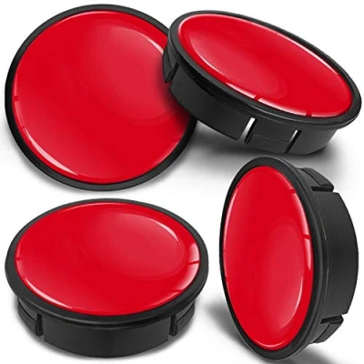 Image of SkinoEu 4 x 60mm ABS Car Alloy Wheel Centre Universal Rims Hub Center Caps Auto Tuning Logo Emblem Red Black Gloss CX 5