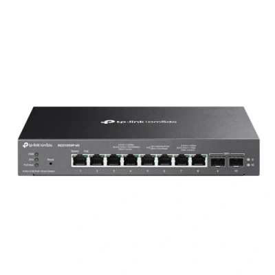 Image of TP Link Omada Smart Switch, 8 Port 2.5GBASE T PoE+, 2 10G SFP+, 160W PoE Budget