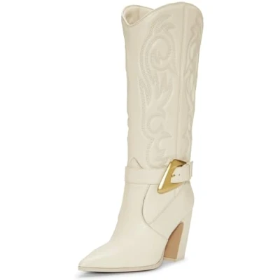 Image of Vince Camuto Women&#039;s Biancaa Knee High Boot, Rich Cream, 6 UK